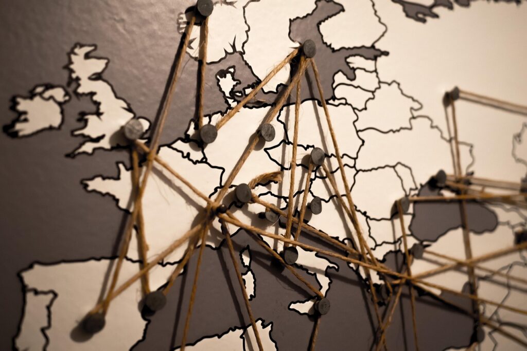 europe, travel, map, world map, world, connections, continent, destination